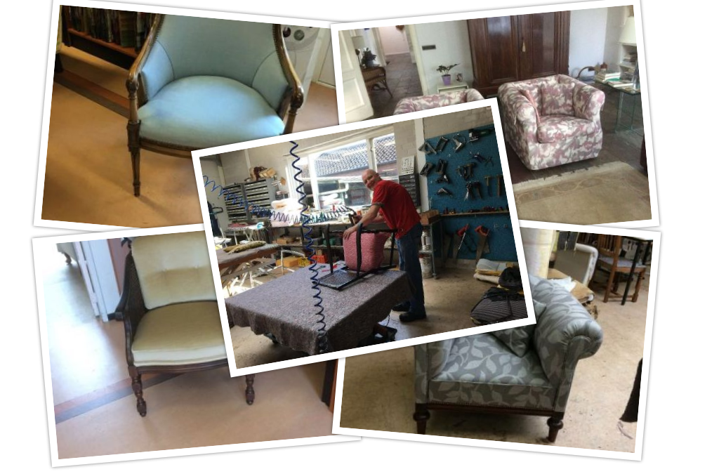 Alle soorten stoffen voor klassieke stoelen en fauteuils